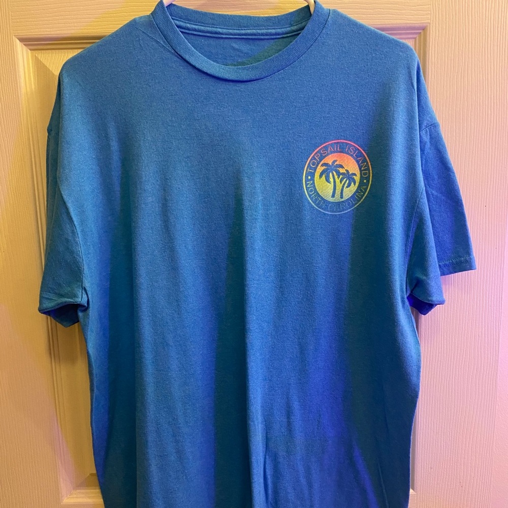 blue t-shirt
